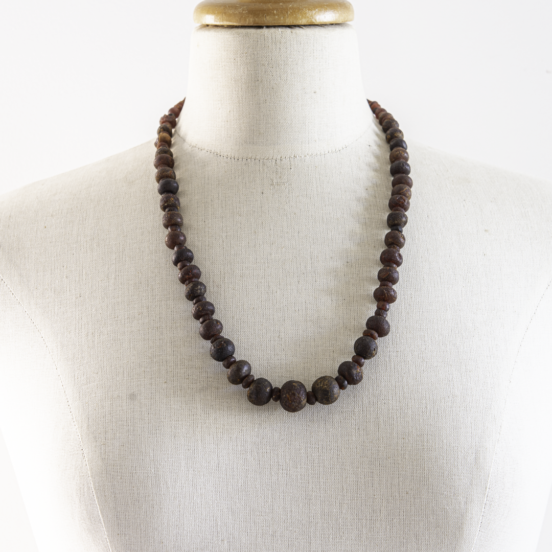 Ancient Baltic Amber Bead Necklace – Archaeological Amber – 1st–7th Century BC Attribution
