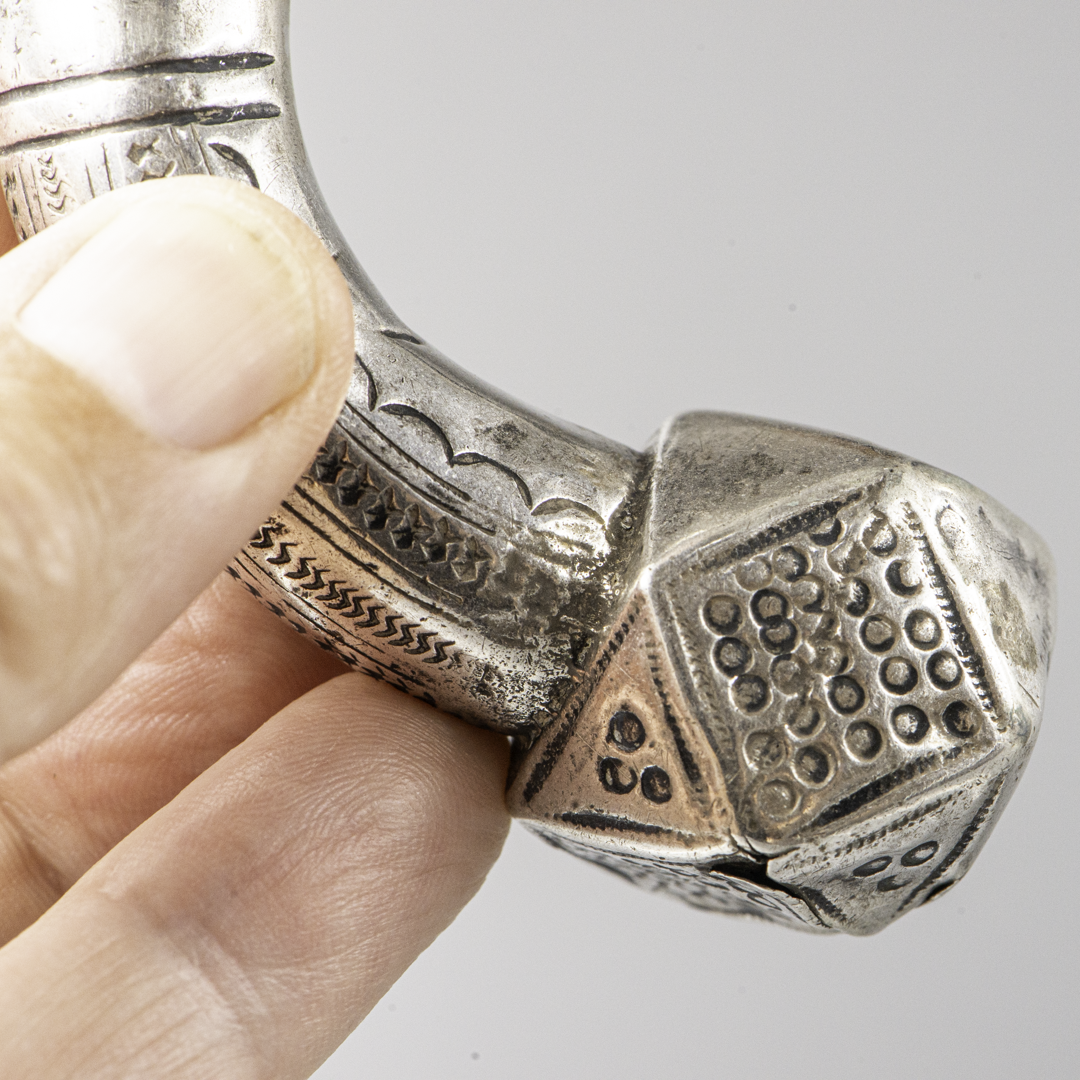 Antique Rashaida Silver Anklet – Egypt / Sudan – Early 20th Century
