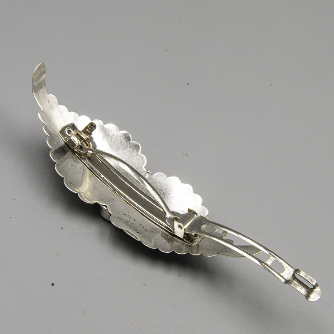 Peterson Johnson Navajo Sterling Silver & Turquoise Hair Barrette