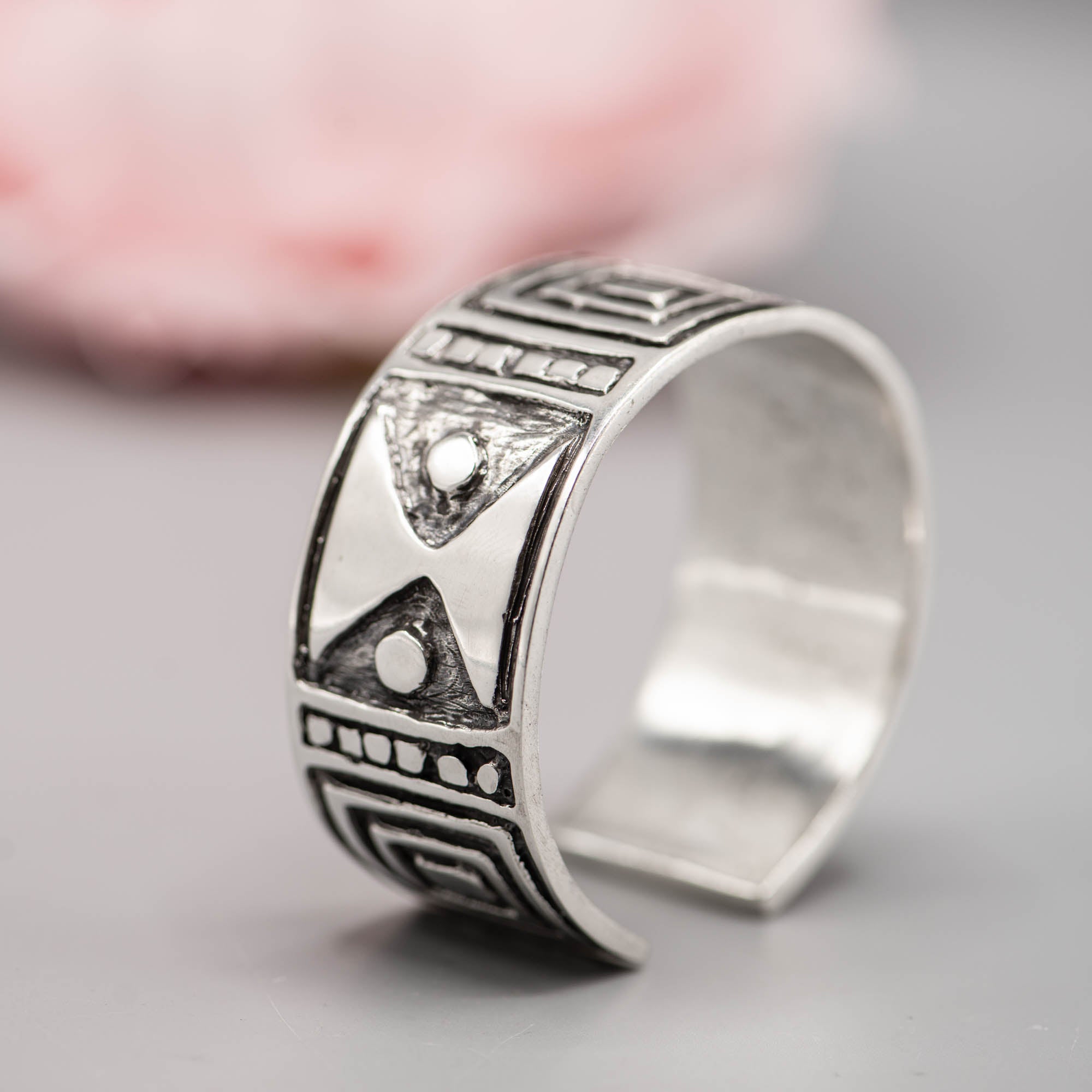 Native American silver cuff
