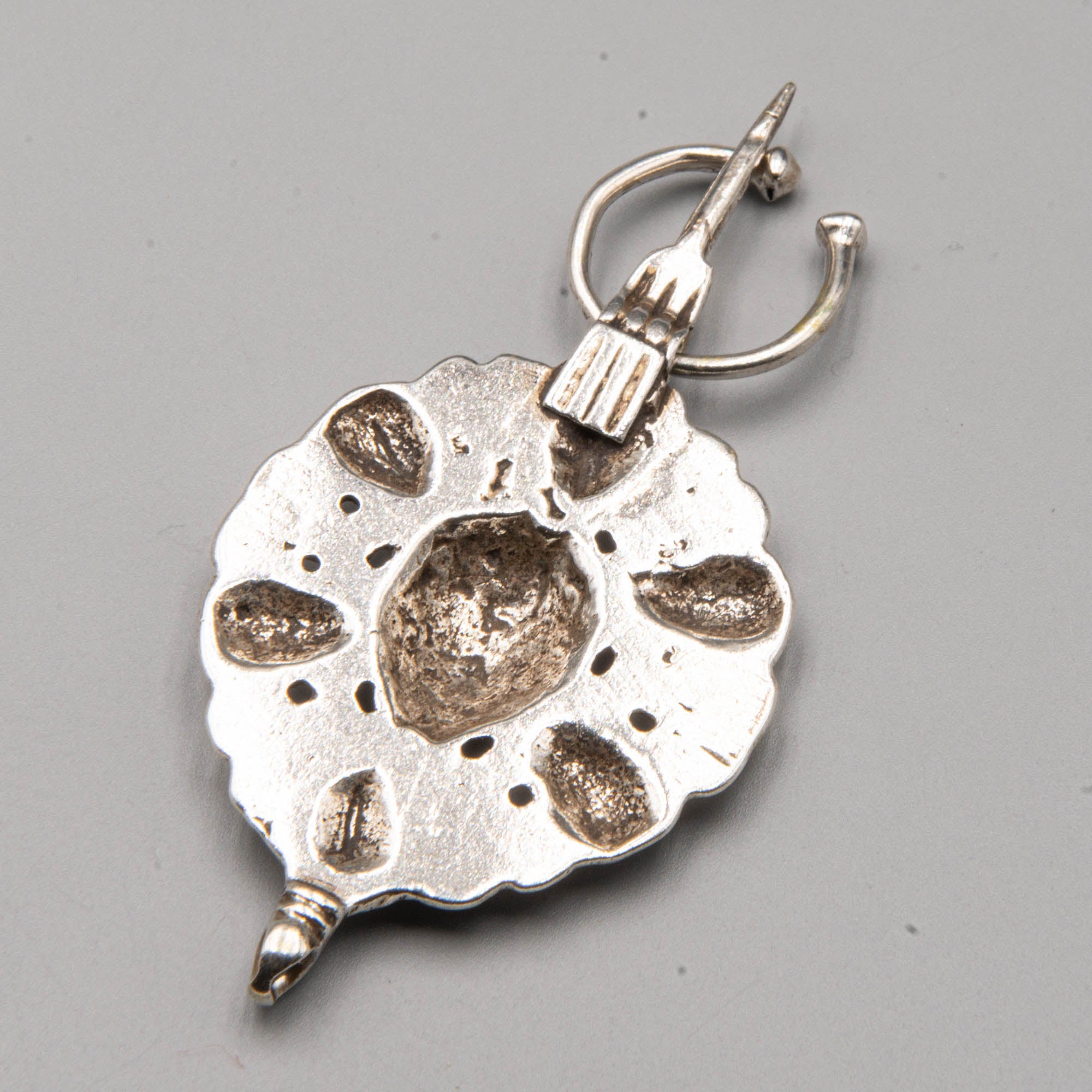 Moroccan silver fibula