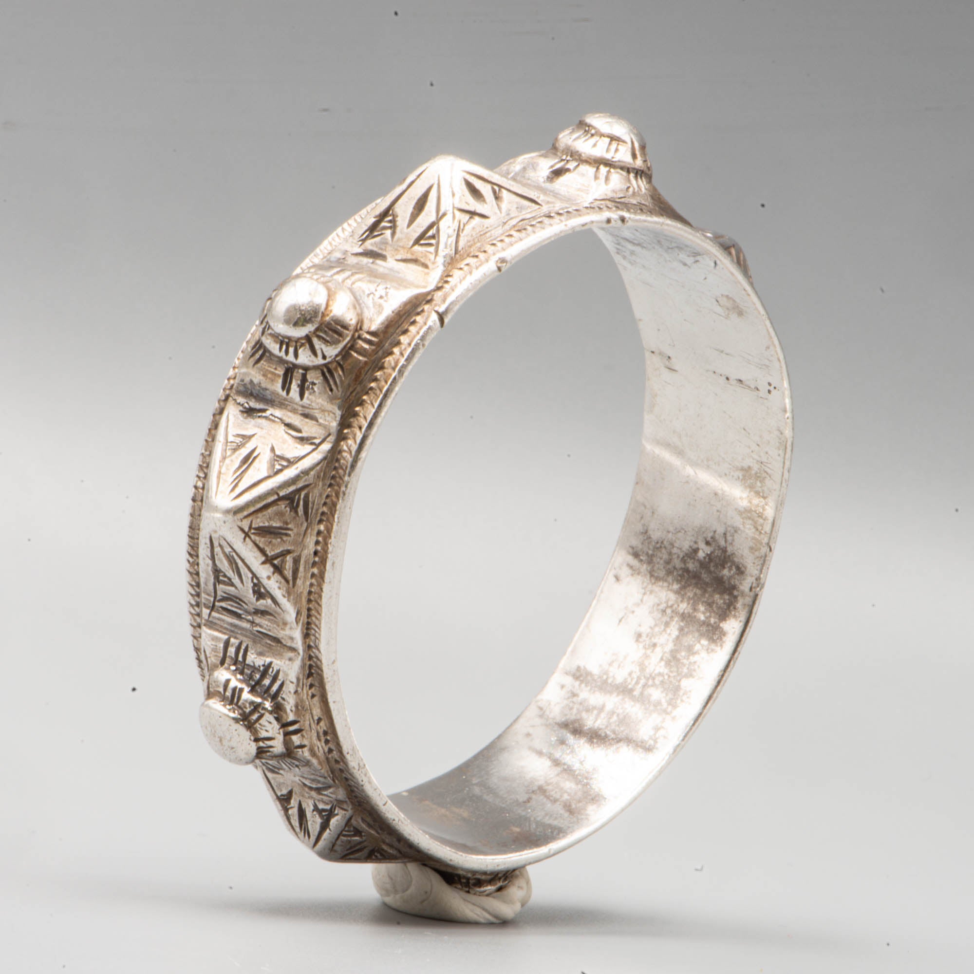 Bracelet en argent berbère marocain