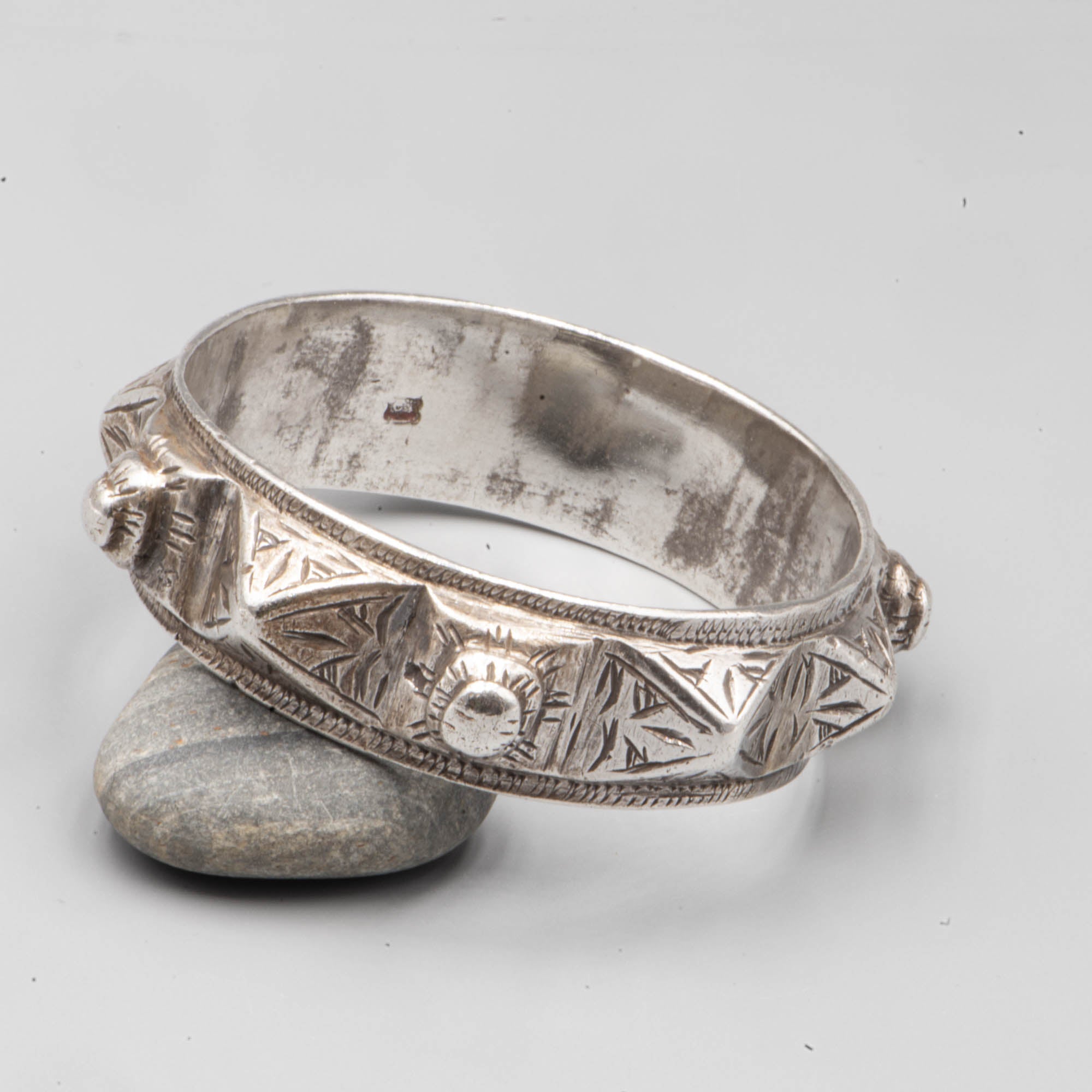 Bracelet en argent berbère marocain