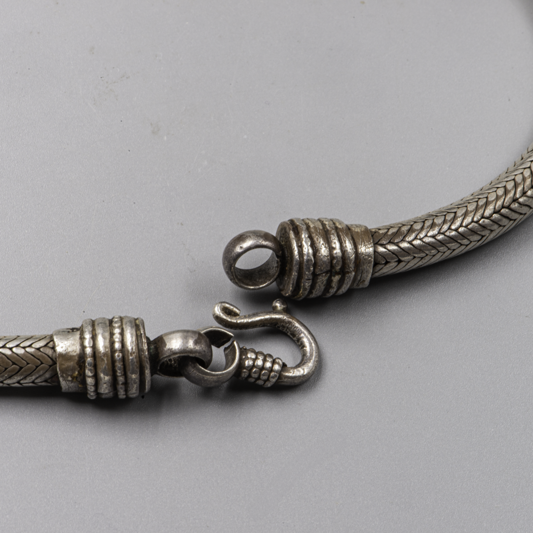 Vintage Turquoise & Amber Necklace – Rajasthan Silver – Himalayan Jewelry