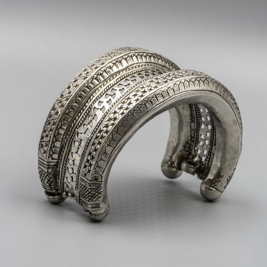 Antique Silver Bazuband Upper Arm Bracelet – North India – 19th Century