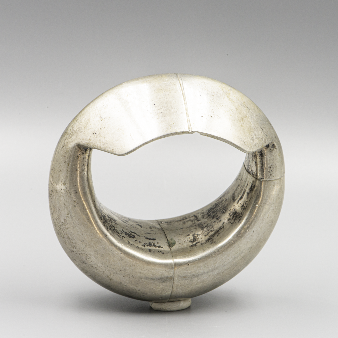 Antique Gujarati Silver Kada Bracelet – Saurashtra, India