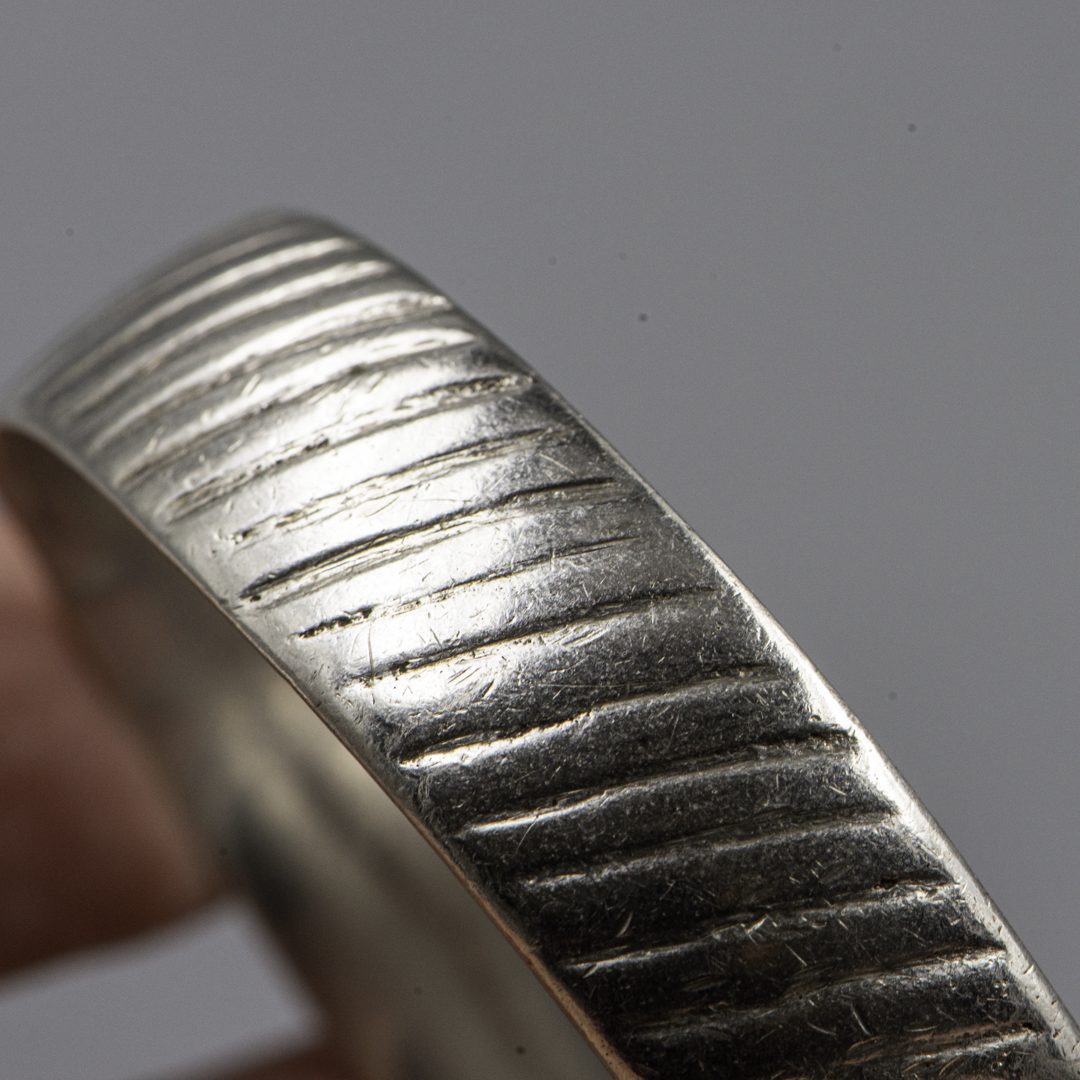 Antique Moroccan Silver Bangle – Ram’s Head Hallmark – Early 20th Century