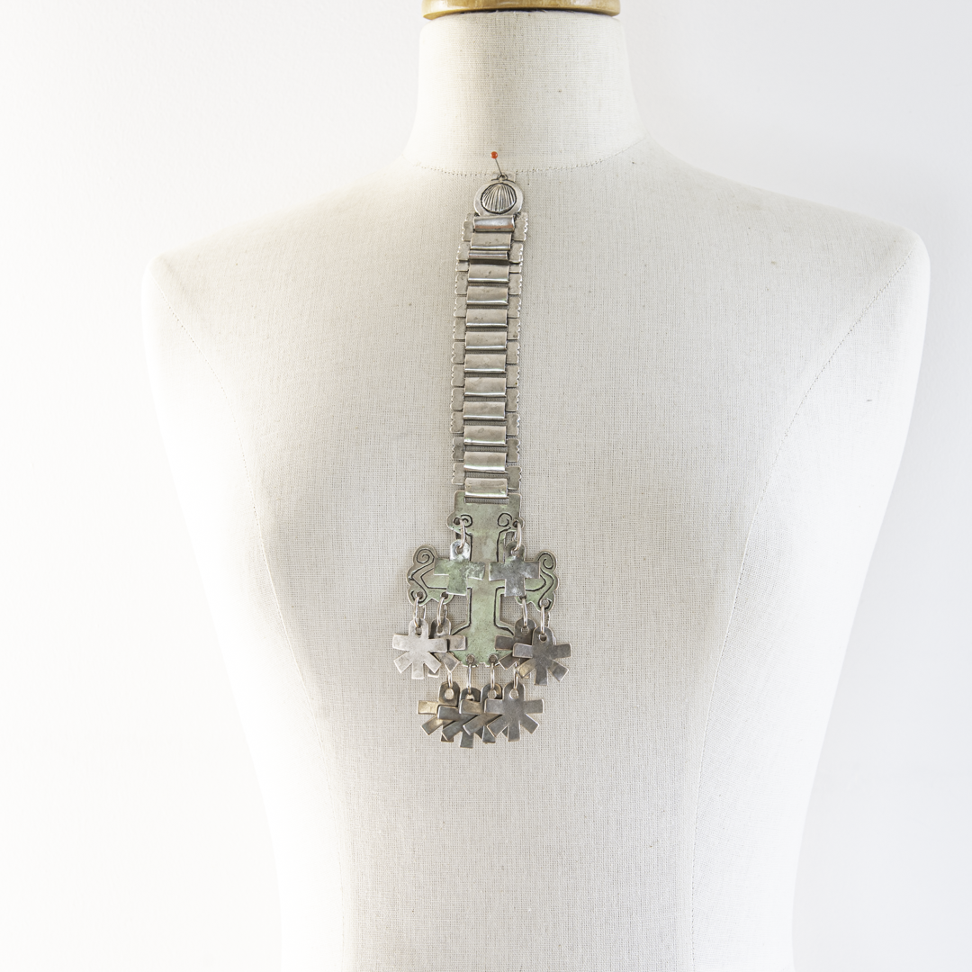 Antique Mapuche Silver Sequil de Placas – Chile – Late 19th / Early 20th Century