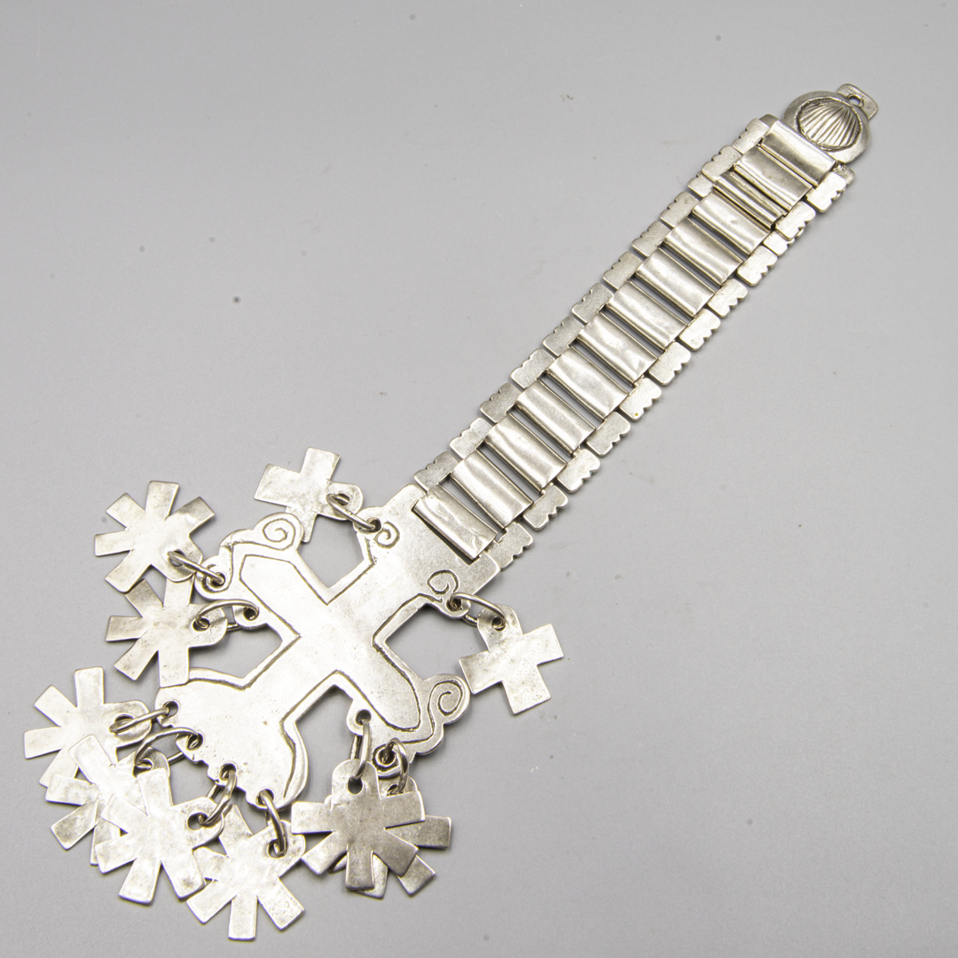 Antique Mapuche Silver Sequil de Placas – Chile – Late 19th / Early 20th Century