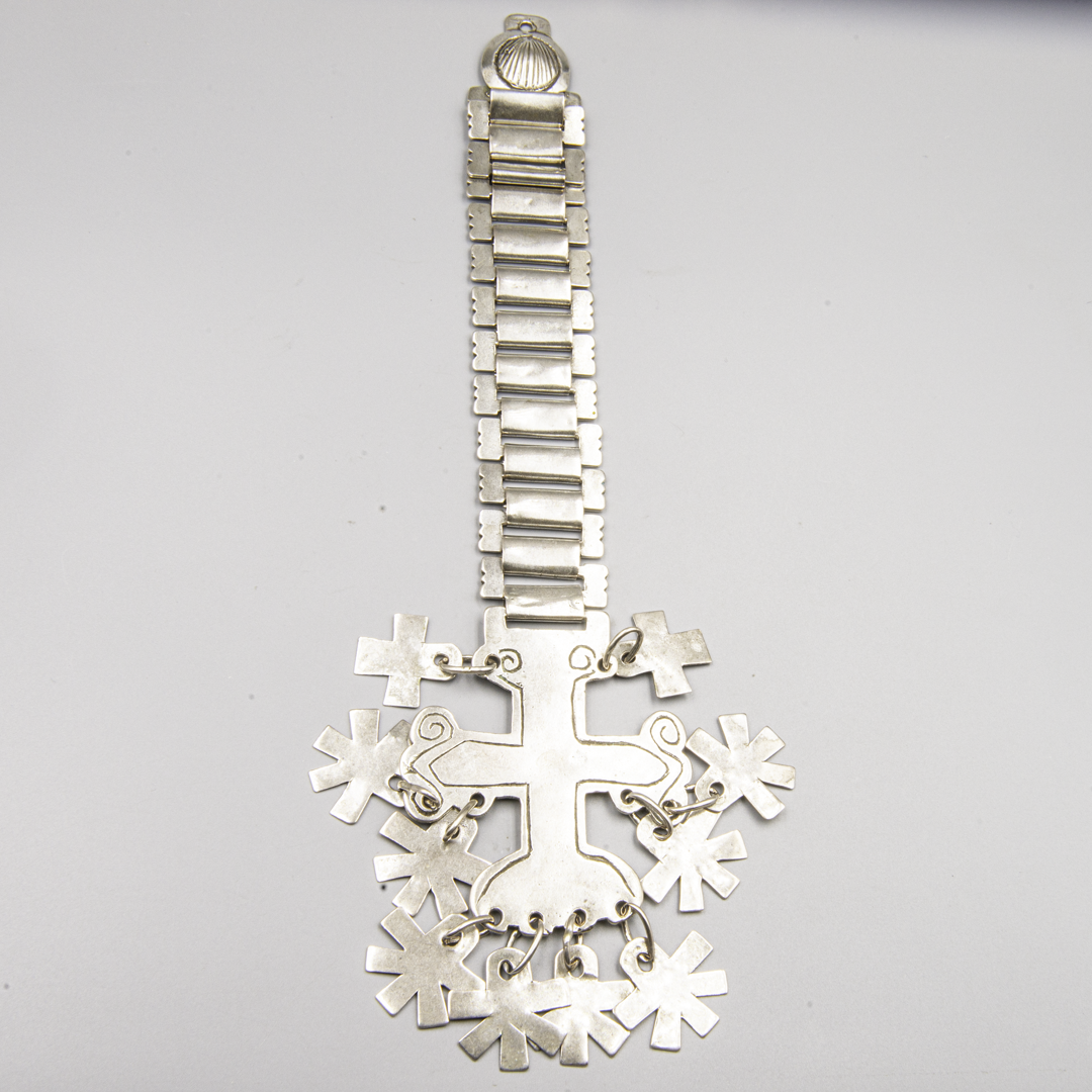 Antique Mapuche Silver Sequil de Placas – Chile – Late 19th / Early 20th Century