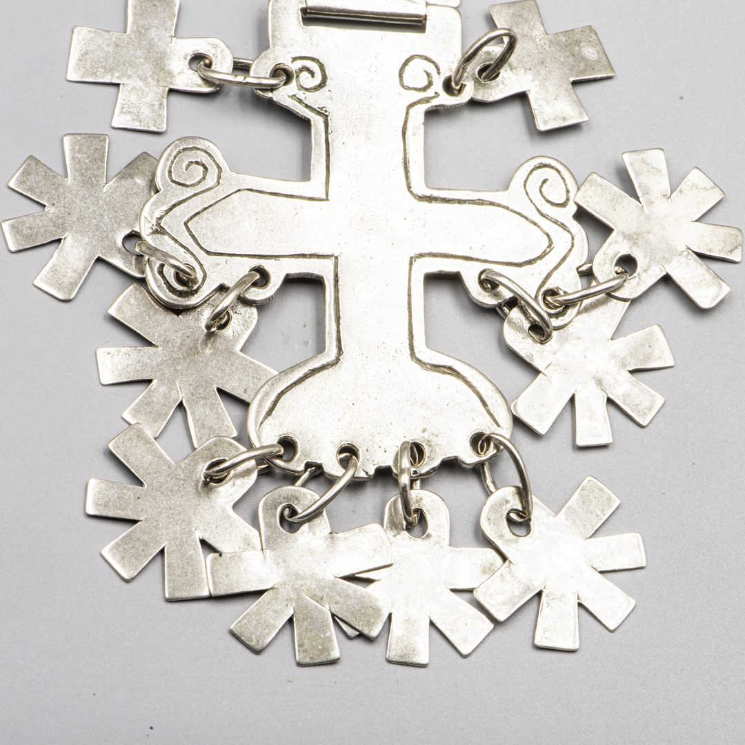 Antique Mapuche Silver Sequil de Placas – Chile – Late 19th / Early 20th Century