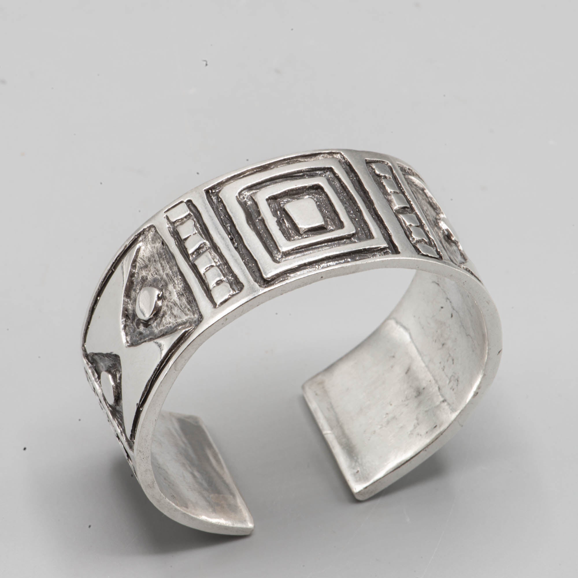 Native American silver cuff