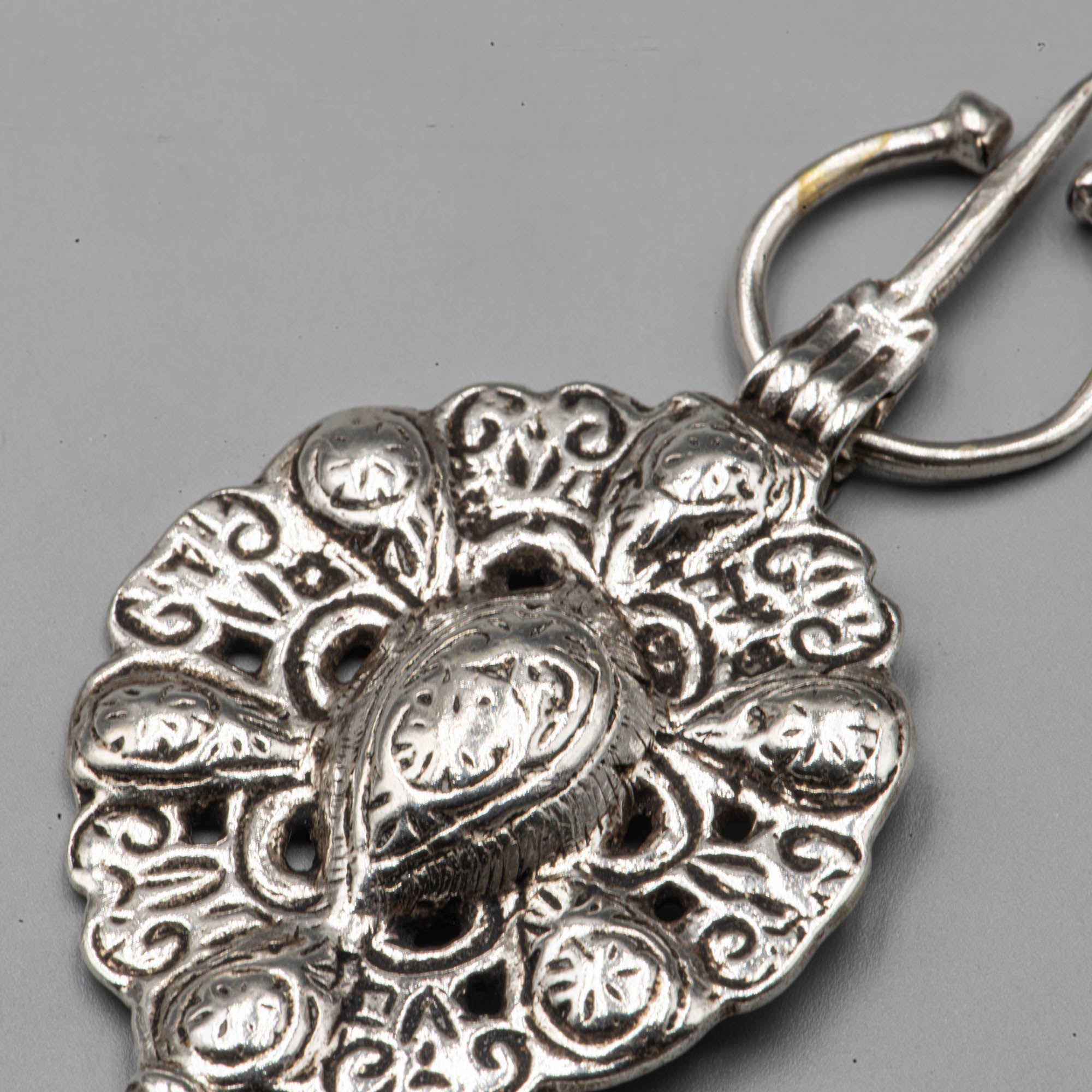 Moroccan silver fibula