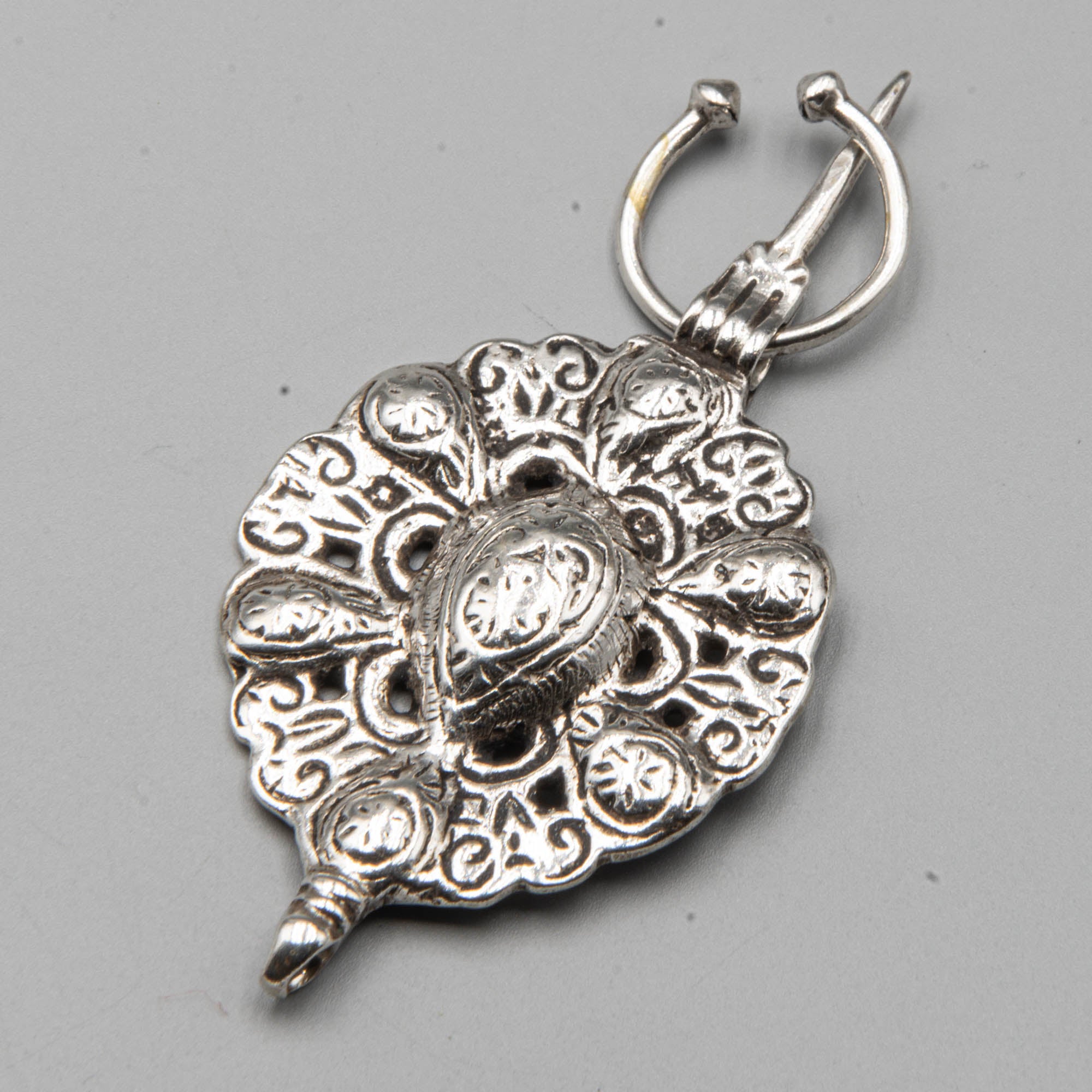 Moroccan silver fibula