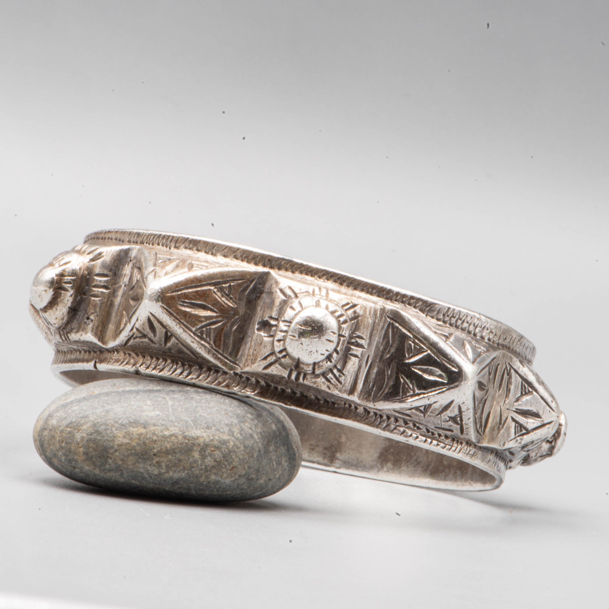 Bracelet en argent berbère marocain